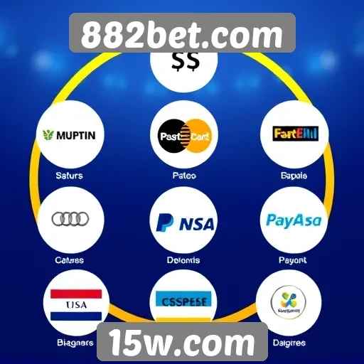 Métodos de pagamento disponíveis em 882bet.com